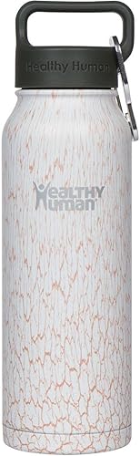 Botella de agua saludable y humana, sin BPA, para deportes, viajes, de acero inoxidable, aislada