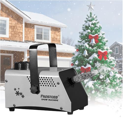 FANSTGEQ 150W Snow Machine Wireless Remote Adjustable Fake Snow Maker