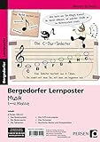 jimi hendrix günther kieser poster  Lernposter Musik - 1.-4. Klasse: 6 Poster für den Klassenraum (Bergedorfer® Lernposter)