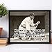 Sports Posters for Boys Bedroom - Babe Ruth Never Let The Fear - Motivational and Inspiring Baseball Poster, Black and White Sports Posters for Boys Bedroom - 11x14 Unframed Art Print