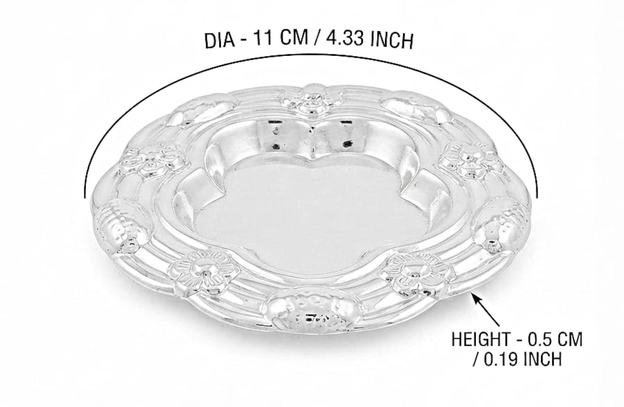 Silver Plated Brass Dish, Elegant Tableware