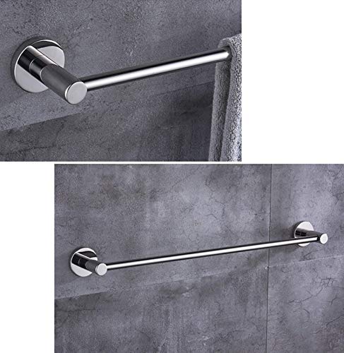 Porte-serviettes simple à vis en inox 304 pour rangement mural de bain - 6