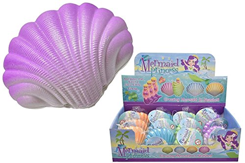 Preisvergleich Produktbild KandyToys 6 X Magic Schraffur Prinzessin Meerjungfrau Muschel Wachsen Haustier Spielzeug