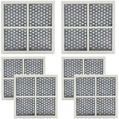 6 PACK LT120F Refrigerator Air Filter Replacement, Compatible models LG LT120F Kenmore Elite 469918, 9918, 795, for LG ADA73214402, ADQ73214403, ADQ73214404, ADQ73334008, LMXS30776S Cover