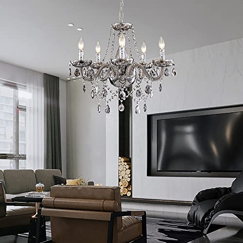 Sm Saint Mossi Saint Mossi 5 Light Modern K9 Crystal Chandelier thumb #8