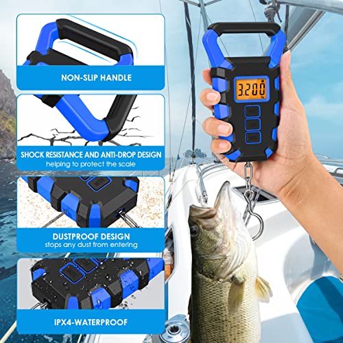 Amir Luggage Scale With Hook, 110Lb/50Kg Digital Fishing Scale, Portable Electric Hanging Scale Non-Slip Big Handle, 3 Modes-Lb/Oz/Kg, Backlit Lcd Display #TOP1
