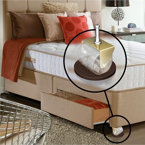 Slipstick CB845 3-1/4 Inch Bed Roller / Furniture Wheel Gripper Caster Cups (Set of 4) Chocolate Brown Color,Large by Slipstick - Image 6