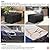 Velfree Fire Pit Cover Rectangle,48 Inch Rectangular Firepit Covers,Waterproof Gas Fire Pit Table Cover - 48 x 36 x 24 Inch