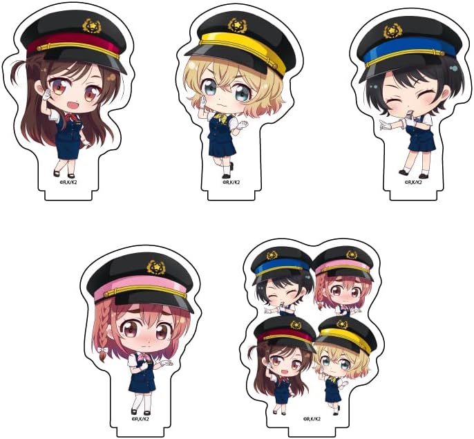 A3 Girlfriend, Rent 01, Station Worker's Style Version, Mini Carylist, Acrylic Petite Stand, Box of 5