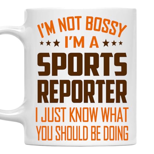 MONIZILUCKY I'm Not Bossy, I'm a Sports Reporter Mug 11Oz