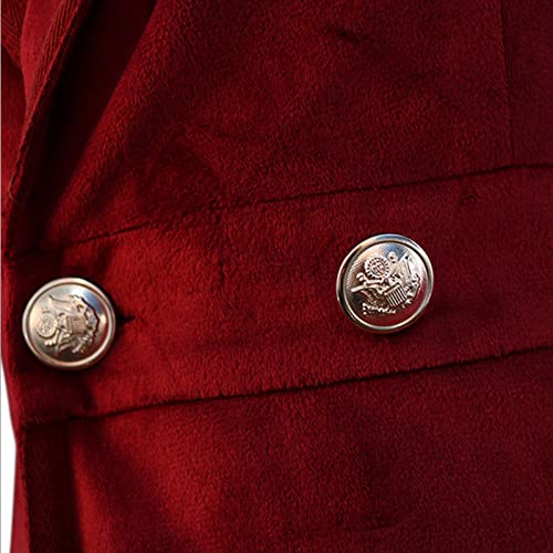 HGps8w Women Vintage Velvet Trench Coat Double Breasted Swing Dress Jacket Winter Warm Long Overcoat Windbreaker4