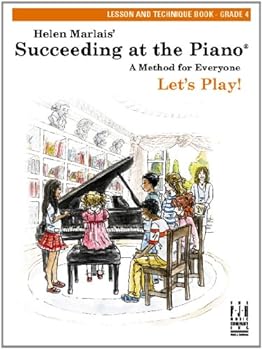 Paperback Succeeding at the Piano, Lesson and Technique Book - Grade 4 Book