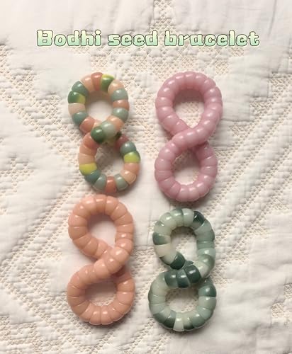 Image of Natural Bodhi Seeds Beads Bracelet, Zen Fidget Stretch Color Gradient Bracelet for Mind-Calming, Meditation Practice Beads Accessory for Women and Men