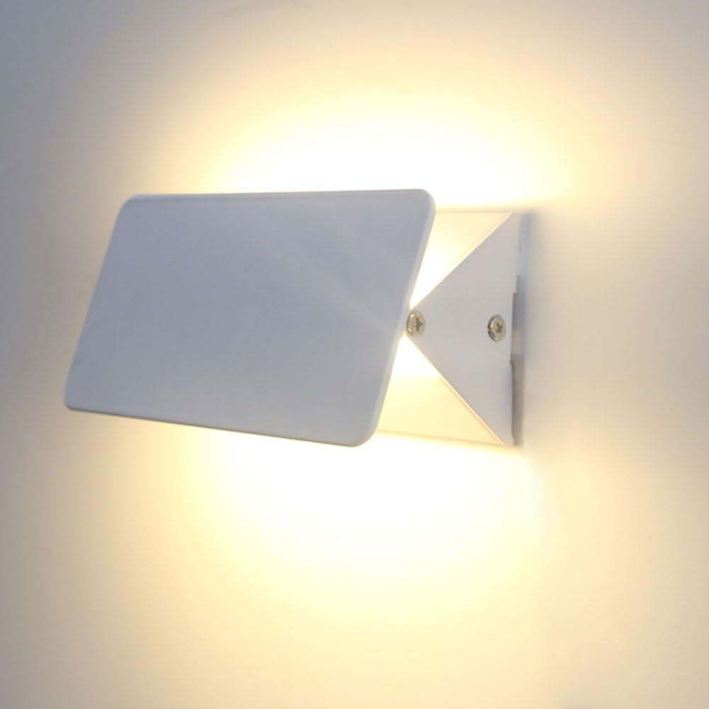 Welampa Led Minimalist Art Wall Lamp Creative Personality Flip Strip Aluminum Wall Light Wall Spotlights Modern Bedroom Mirror Front Headboard Hallway Entrance Living Room Wall Lantern Wall Sconce