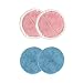 vmai Electric Mop Pad Combo, Cleaning & Waxing Pads, Mop Pad Replacemnt, Blue&Pink,4 Pads