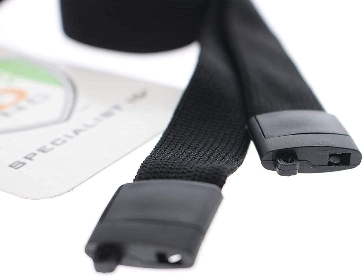Specialist ID Bulk 25 Pack - Comfort Black Breakaway Lanyard & Retractable Badge Reel Combo - Stretchy Neck Strap with Retracting Reel Cord for Office Badges, Keys and Access Cards
