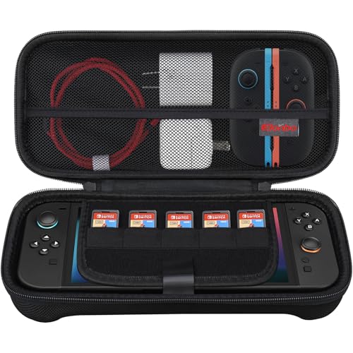 Mallette Nintendo Switch 2 Elonbo - Sac de transport rigide noir pour console et manette