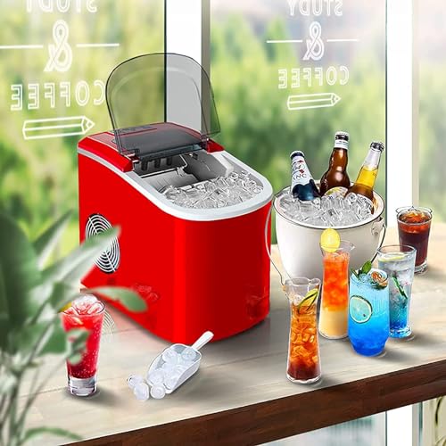 Máquina para hacer hielo para hogar 15 kg/24 h cubos en 8 min miniatura 7