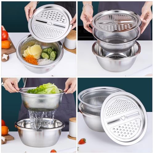 Support de rangement et lavabo multifonction en acier inoxydable pour légumes et évier