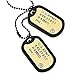 COOLSTEELANDBEYOND Classique Cuivre Or Deux Pièces Militaire Armée Dogtag avec Silicone Noir - Pendentif Collier Homme - 70CM