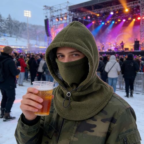 Capucha de invierno para senderismo y trayectos urbanos diarios 2