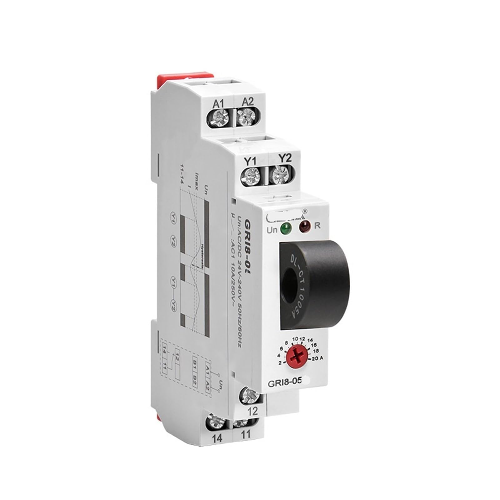Relais de protection de courant GRI8-05A AC de surveillance réglable