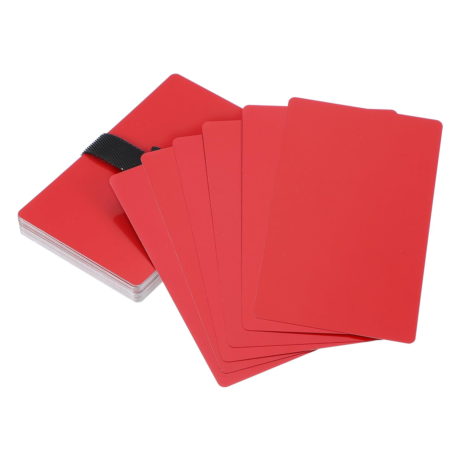 PATIKIL Metal Business Card 0.21mm Thick 3.4x2.1 Inch, 30 Pcs Anodized Aluminum Blank Laser Engraving Cards with Cable Ties for Multipurpose House Office, Red