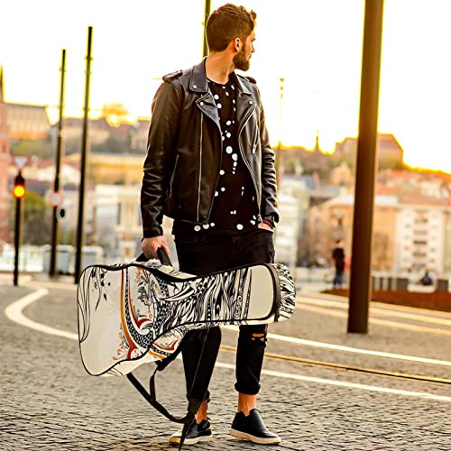 Housse de transport étanche pour guitare acoustique avec double bandoulière et poche pour bateau de pirate, gouvernail… - Les Beatles, Paul McCartney, John Lennon, RIngo Starr, George Harrison Housse de transport étanche pour guitare acoustique avec double bandoulière et poche pour bateau de pirate, gouvernail… – Image 7