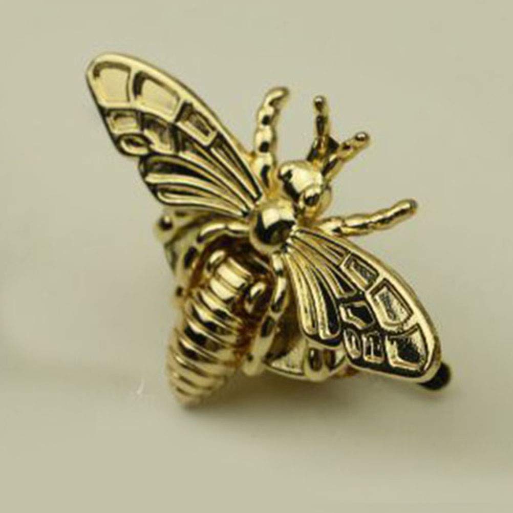 SUPVOX Set of 2 Bee-Shaped Clasp Turn Lock Metal Hardware for DIY Handbag Shoulder Bag Closure Purse Making Supplies