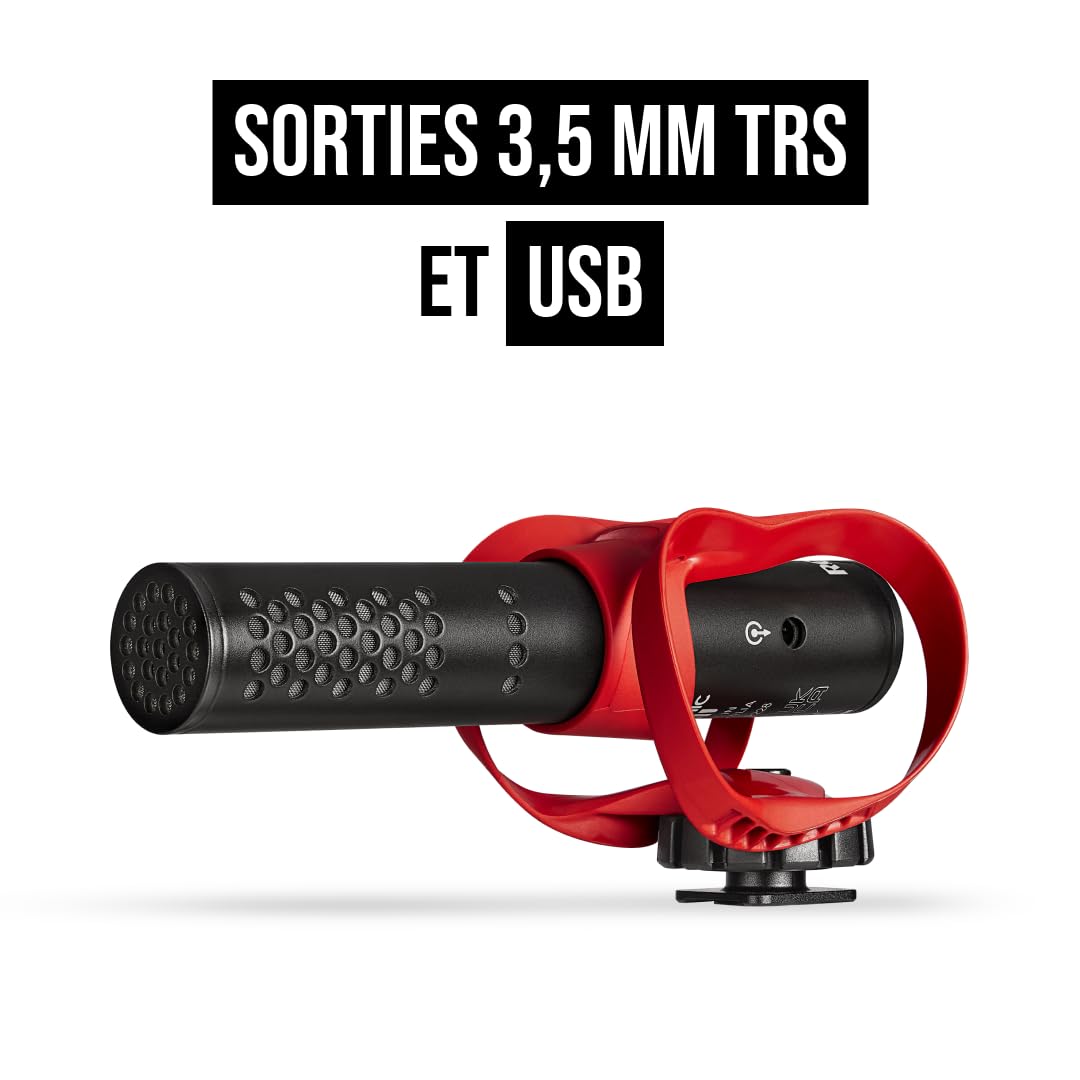 RØDE VideoMic GO II Microphone Canon Ultra-Compact pour caméra avec Sorties 3,5 mm et USB, idéal pour Le Tournage, la création de Contenu, Le podcasting et Les appels vidéo