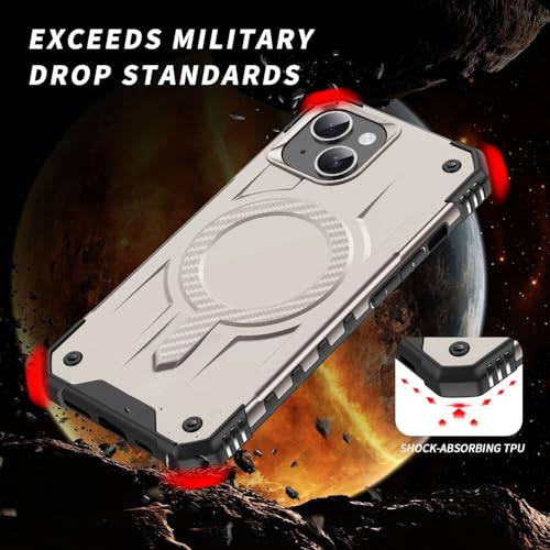 Coque hybride iPhone 14 chic or avec dos rigide résistant aux rayures et finitions premium