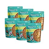 Fillo's Peruvian Quinoa And Lentils - Ready To Eat Quinoa With Lentils, Gluten-Free, Preservative-Free, Microwavable Meals, Non-GMO, Vegan, 8 oz Pk of 6