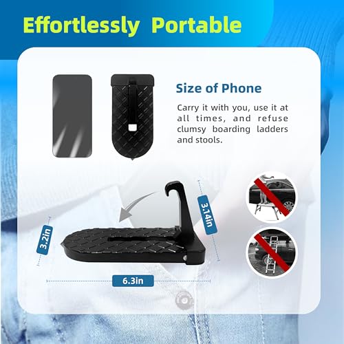 Yorniala 002 Car Door Step, Multi-Foldable Aluminum Alloy Roof Rack Car Step thumb #2