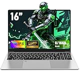 CHIFUYOU Computer portatile gaming, notebook 16 pollici, 1TB SSD 16 GB RAM, N95 (fino a 3,4 GHz), schermo FHD da 1920 x 1200, sblocco tramite impronta digitale, USB 3.0, batteria da 6000 mAh