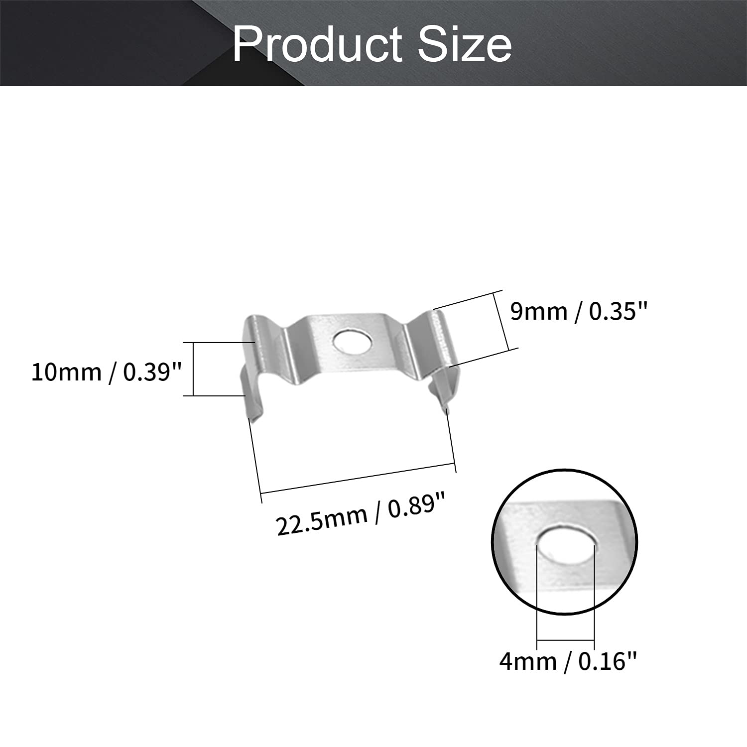 Clip Supporto Per Tubi LED T4 - Acciaio Al Manganese Nichelato, Confezione Da 20 Pezzi - Foto 8