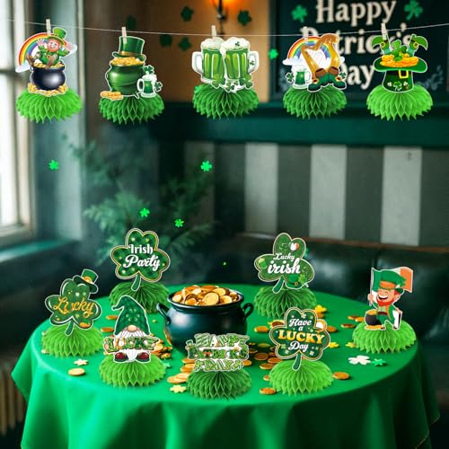 Décorations en nid d'abeille de la Saint-Patrick : kit de table express et sans effort - 6