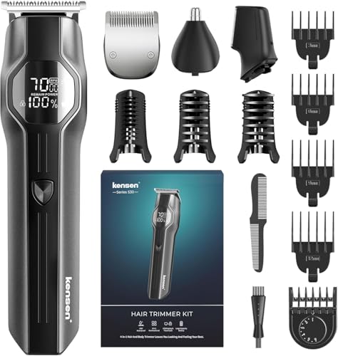 Beard Trimmer for Men - 14 in 1 Professional Mens Grooming Kits, Hair Clippers with Dual-S - image 1