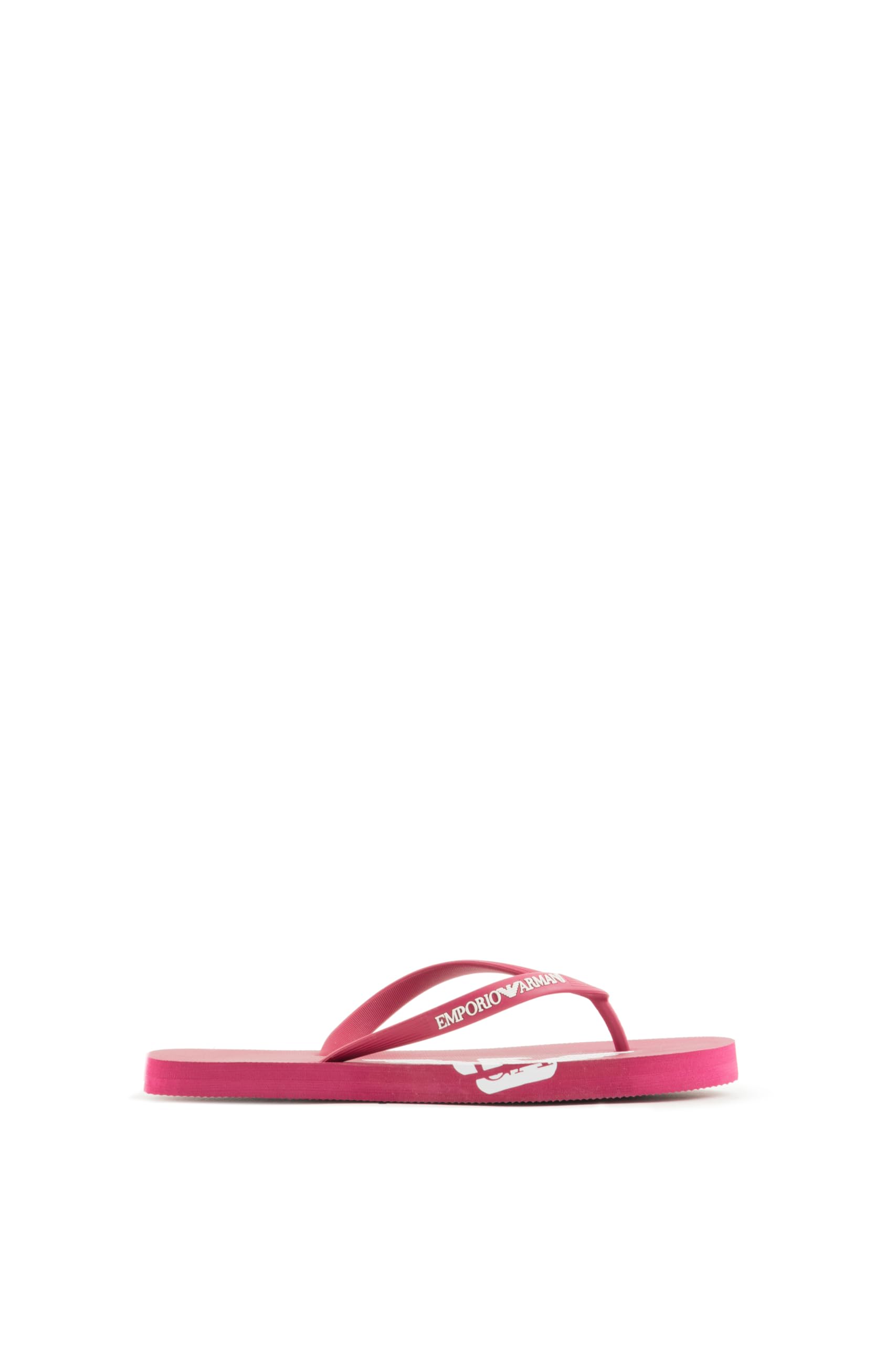 Emporio Armani Unisex Cherry White Bold Eagle Logo Flip Flops, Cherry+White, 38