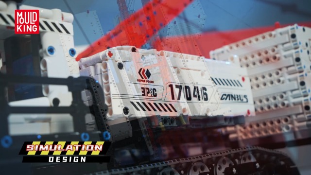 Amazon.com: Mould King 17046 High-tech Crawler Crane MOC Truck