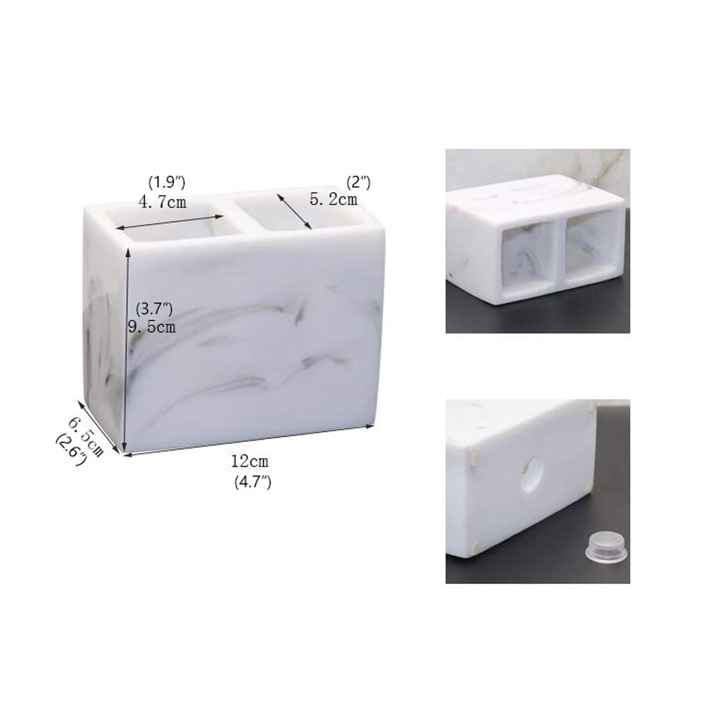 Harz Große Kapazität Schreibtischstifthalter Bleistift Makeup Aufbewahrungsbox Desktop Organizer Stand Fall Schulbüro Schreibwaren (Color : F)