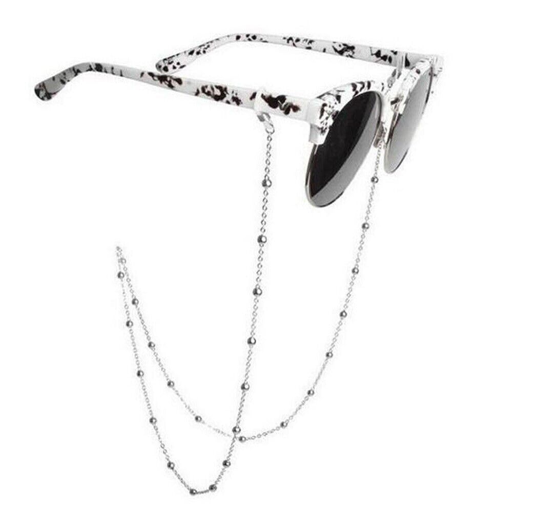rvm jewels Adjustable Spectacle Eyeglass Gold Silver Beads Chains Beaded For Sunglass Spectacles Chain String Glasses Spec Lanyard Holder Strap-picture-49