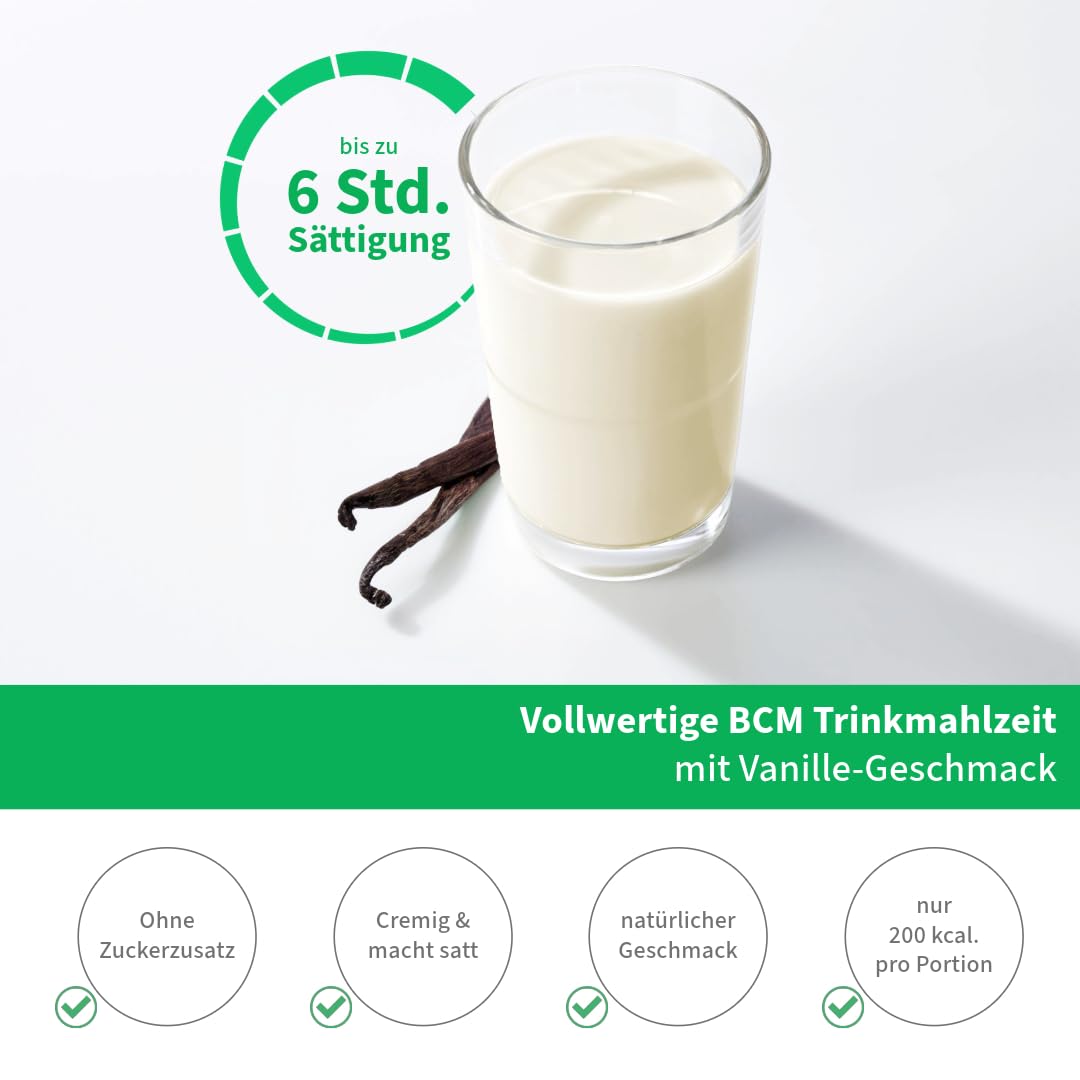 BCM Modicur Basis Vanille 1 Dose à 480g (24 Portionen/BCM Diät/Eiweißshake/BCM BodyCellMass)
