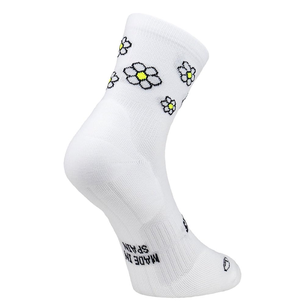 Chaussettes de course légères Marguerite Blanc idéales pour le marathon de Paris et les sorties running - 6