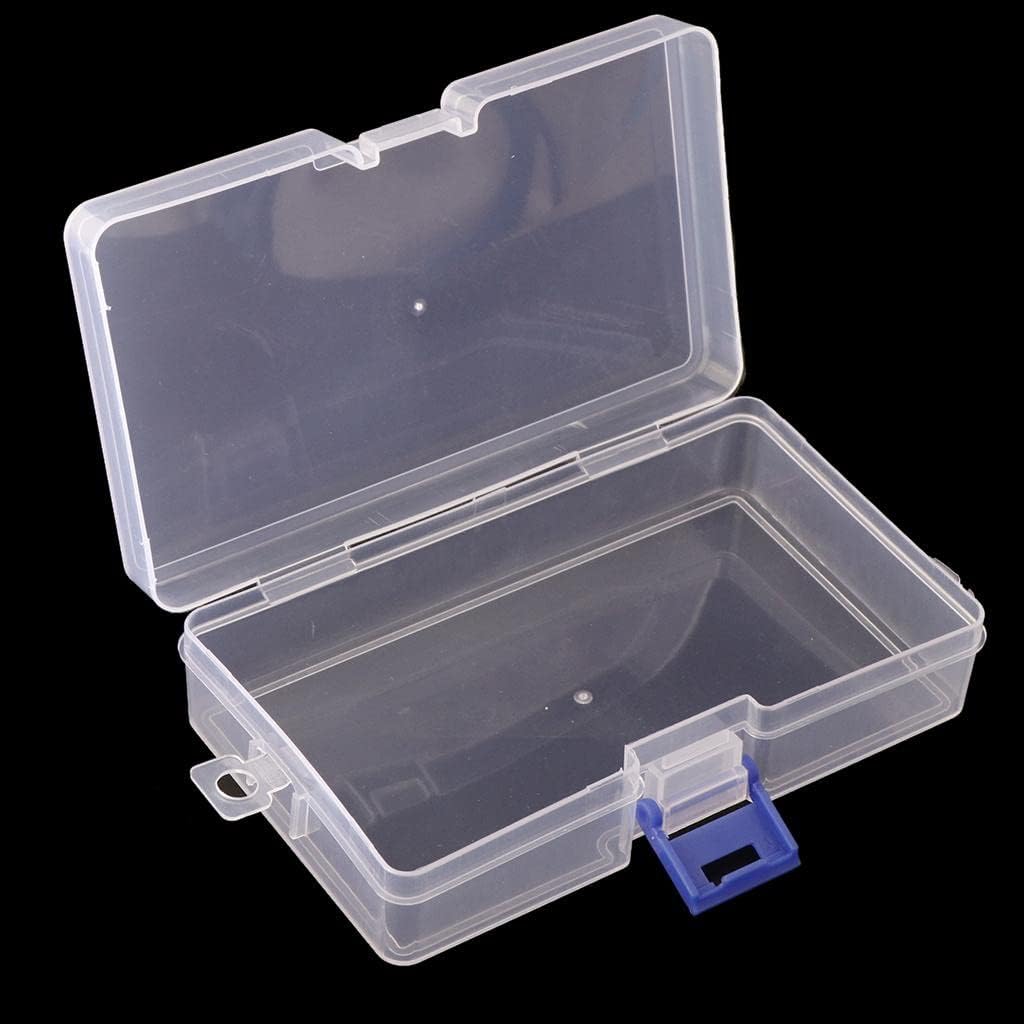 Plastic Transparent with Lid Storage Box Collection Container,Storage Box Containers with Hinged Lids for Small Items and Other Craft Projects -2024 (PLAIN STORAGE BOX)-2pic-image-26