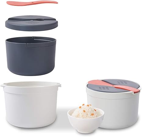 SOOTOP Cuociriso a microonde, cuociriso Multifunzione da 2 Litri, con  Coperchio del Filtro e Manico pentola a Vapore per Cucinare in casa :  Amazon.it: Casa e cucina