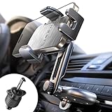 LISEN CD Slot Phone Mount for Car, Adjustable CD Phone Holder for Car Phone Mount for iPhone Ultra Sturdy Vent Cell Phone Holder Mount for iPhone 16 Pro Max Plus Accessories (Silver) Kits