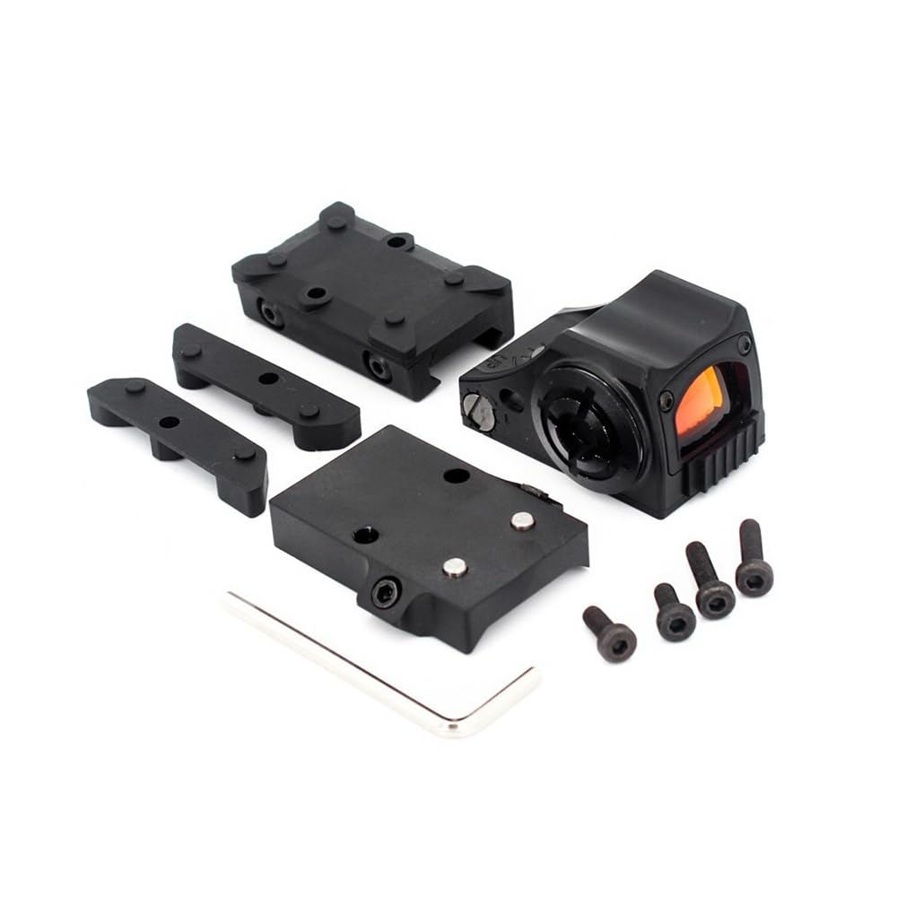 Mini mira de punto rojo para pistolas, óptica deportiva de rango cercano con retícula 3MOA, diseño compacto y ligero