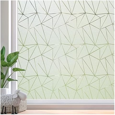 Beautysaid Frosted Privacy Window Film Cover