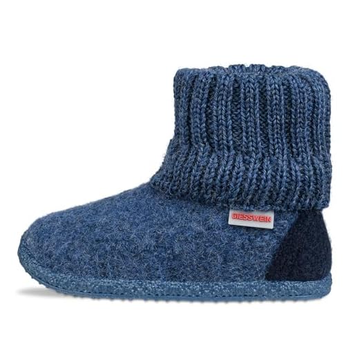 GIESSWEIN Unisex Kinder Kramsach Kids Hohe Hausschuhe, Capriblau, 26 EU