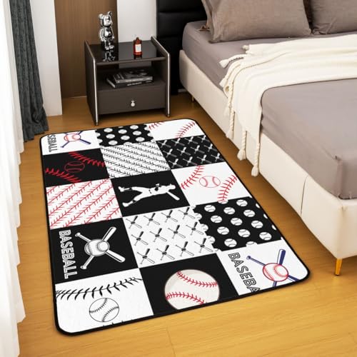 Tapete decorativo infantil béisbol 3x5 pies miniatura 4